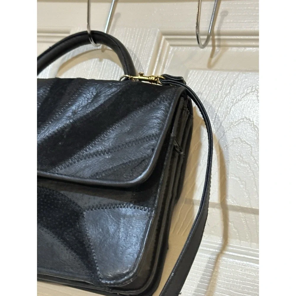 Vintage‎ Black Patchwork Purse
